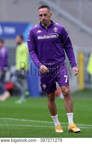Milano, Italy. 29th November 2020. Franck Ribery Of Acf Fiorentina    During The Serie A Match Beetw