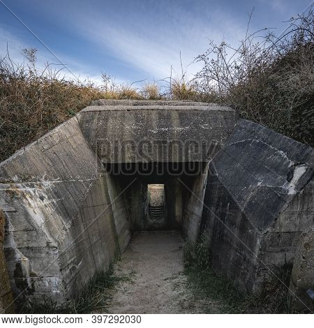 De Punt, German Bunkers In Ouddorp The Netherlands.
