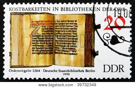 Regole GDR 1990 francobollo di un ordine, libro
