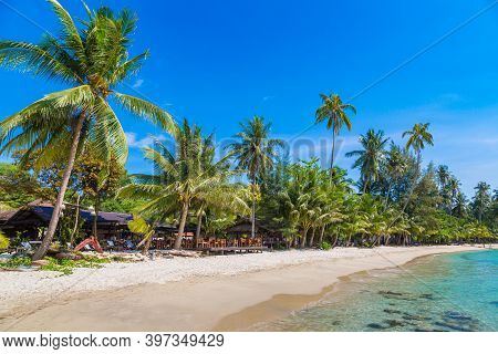 Beach At Koh Kood Island, Thailand In A Sunny Day