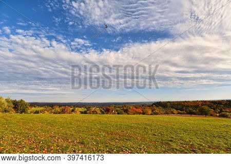 View From Lookout Point Called 'kraichgaublick' In State Certified Climatic Health Resort Called Gai
