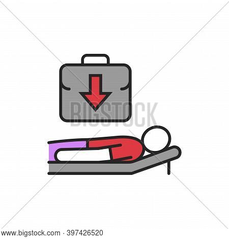 Inoperability Line Color Icon. Sign For Web Page, Mobile App