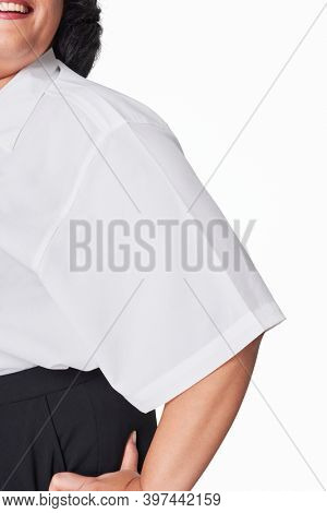 Size inclusive white shirt women's fashion