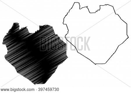 South Kordofan State (republic Of The Sudan, North Sudan) Map Vector Illustration, Scribble Sketch S