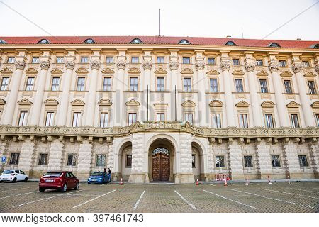 Prague, Czech Republic - September 19, 2020. Building Of Ministry Of Foreign Affairs In Cernin Palac