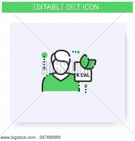 Nutritionist Line Icon.doctor, Nutrition Consultant.healthy Eating. Dietary Nutrition.diet. Weight L
