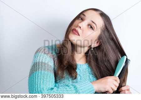 Beautiful Girl Combing