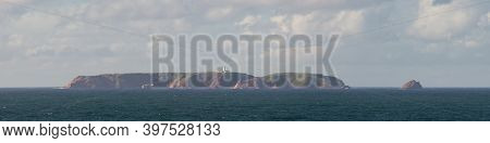 Berlengas Island Panorama Seen From Cabo Carvoeiro Cape In Peniche, Portugal