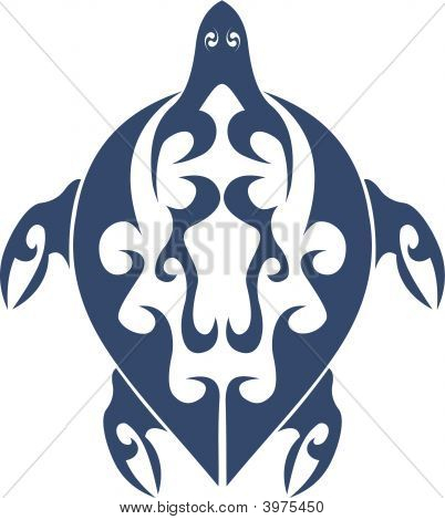 Tatuaggio tribale Turtle