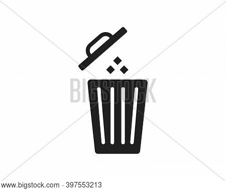 Trash Can Icon Lgo Vector Illustration Design