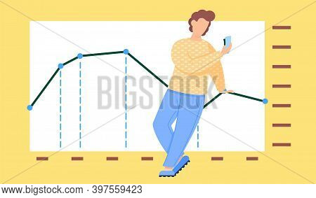 Serious Guy Standing With Cards In His Hands. Work With Statistics And Business Anatytics. Man Think