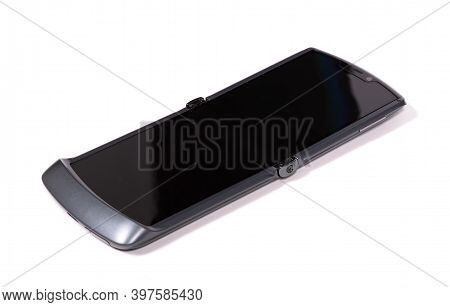 Leeuwarden, The Netherlands On 1 December 2020 - Motorola Razr 5G Smartphone, One Of The Very First