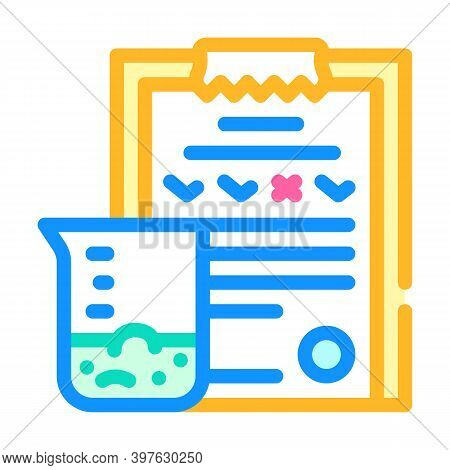 Soil Analysis Color Icon Vector Illustration Flat