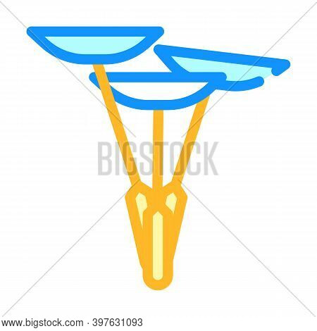 Balancing Plates Color Icon Vector Illustration Flat