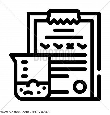 Soil Analysis Line Icon Vector Illustration Black