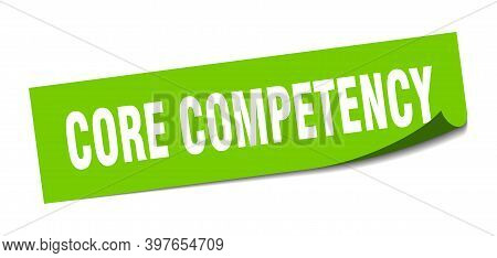 Core Competency Sticker. Core Competency Square Sign. Core Competency. Peeler