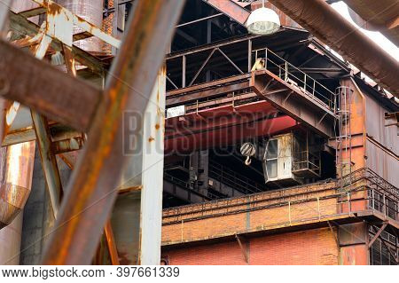 A View From The Rusty, Abandoned Steel City In Vítkovice In Czech Republic The Area Is Used As An In