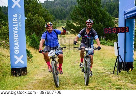 Parc Natural Del Alt Urgell, Lleida, Spain : 2019 July 26 : Cyclists In Andorra Bike Race 2019 In An