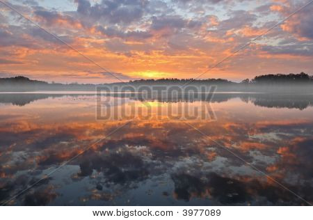 Sunrise Jackson Hole sjö