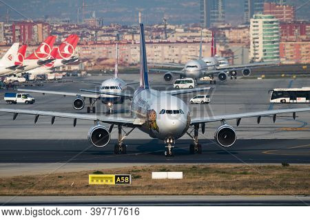 Istanbul / Turkey - March 27, 2019: Meraj Airlines Special Livery Airbus A300 Ep-sif Passenger Plane
