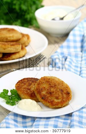Zelí palačinky s kysanou smetanou