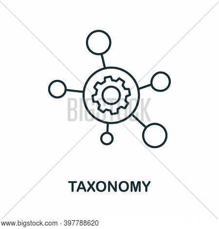 Taxonomy Icon. Line Style Element From Community Management Collection. Thin Taxonomy Icon For Templ