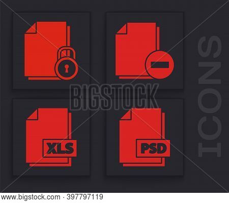Set Psd File Document Vector & Photo (Free Trial) | Bigstock