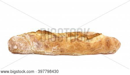 Baguette Bread, French Bread, Organic Baguette Francese On White Background