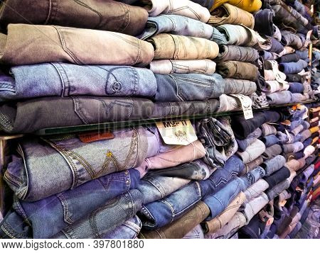 Utter Pardesh , India - Clothes , A Picture Of Clothes Shop In Noida 30 November 2020