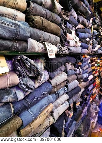 Utter Pardesh , India - Clothes , A Picture Of Clothes Shop In Noida 30 November 2020