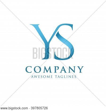 Creative Initial Connected Letters Ys Logo Colorful Vector