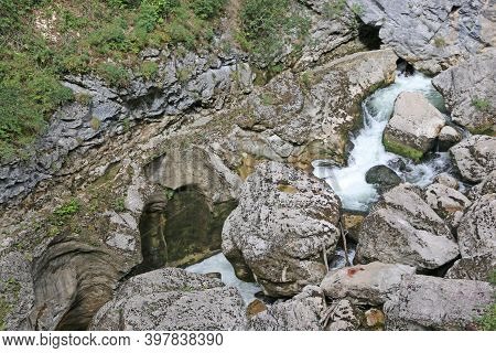 River Bourne In The Gorge At Pont-en-royons, France
