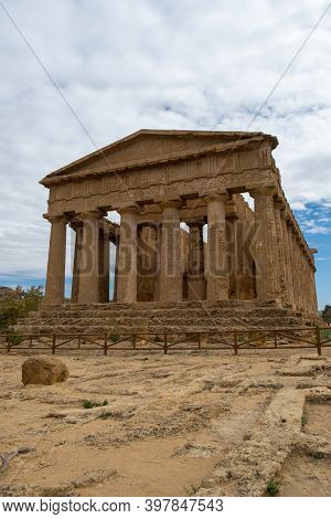 Valley Of The Temples At Agrigento Sicily, Italy Europe
