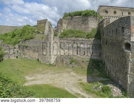 Rheinfels Castle At The Rhine Gorge Near Sankt Goar In Rhineland-palatinate, Germany