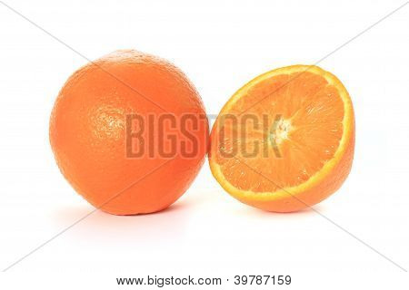 orange på hvid baggrund