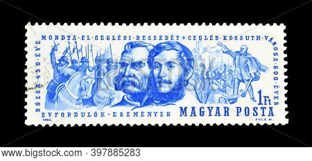 Hungary - Circa 1964 : Cancelled Postage Stamp Printed By Hungary, That Celebrates 600th Anniversary