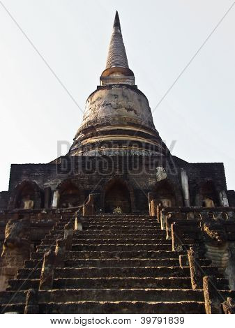 Starobylé Pagoda, Sukhothai, Thajsko