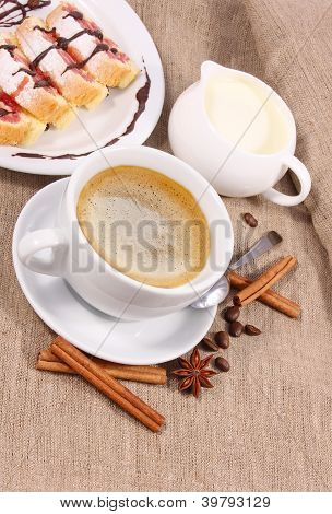 Kaffe mit Sahne