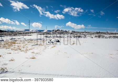 View Of Ulagan Highlands In Altay Mountains In The Winter, Siberia, Russia