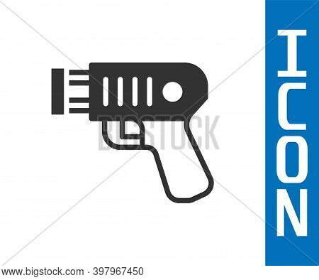 Grey Police Electric Shocker Icon Isolated On White Background. Shocker For Protection. Taser Is An 