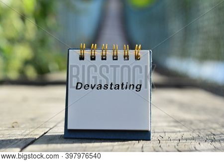 Devastating Text Image & Photo (Free Trial) | Bigstock