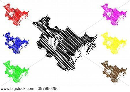 Cumberland County, Maine (u.s. County, United States Of America, Usa, U.s., Us) Map Vector Illustrat