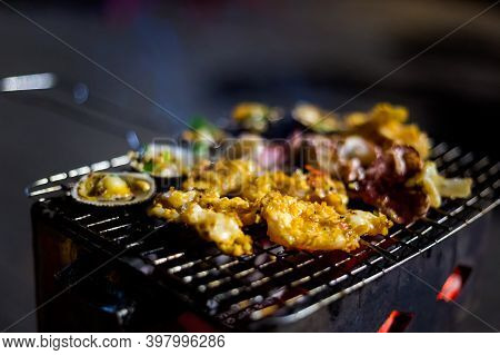 Vietnamese Grilled Seafood In Tuy Hoa