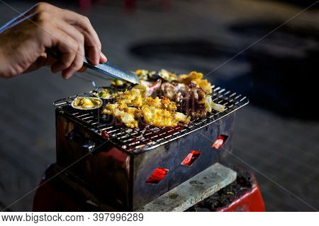 Vietnamese Grilled Seafood In Tuy Hoa