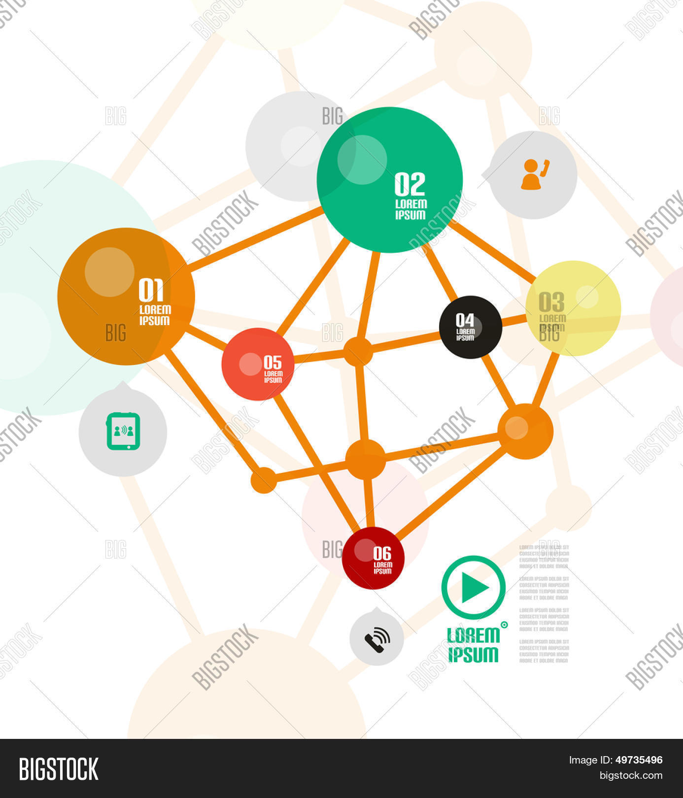 Simple Connection Visual Minimal Connection Vector & Photo (Free Trial) | Bigstock
