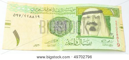 One SAR a currency of Saudi Arabia