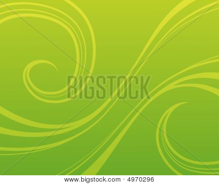 Sfondo verde ricciolo