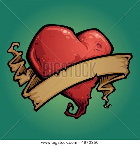 Disegno del tatuaggio del cuore