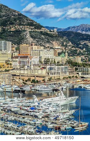 cidade de Porto do Principado de Mônaco e monte carlo, no sul da França