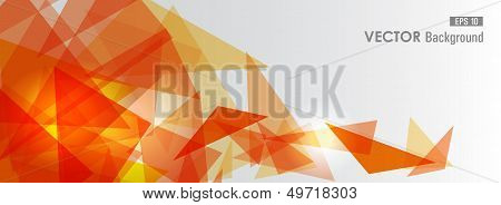 Orange Geometric Transparency.
